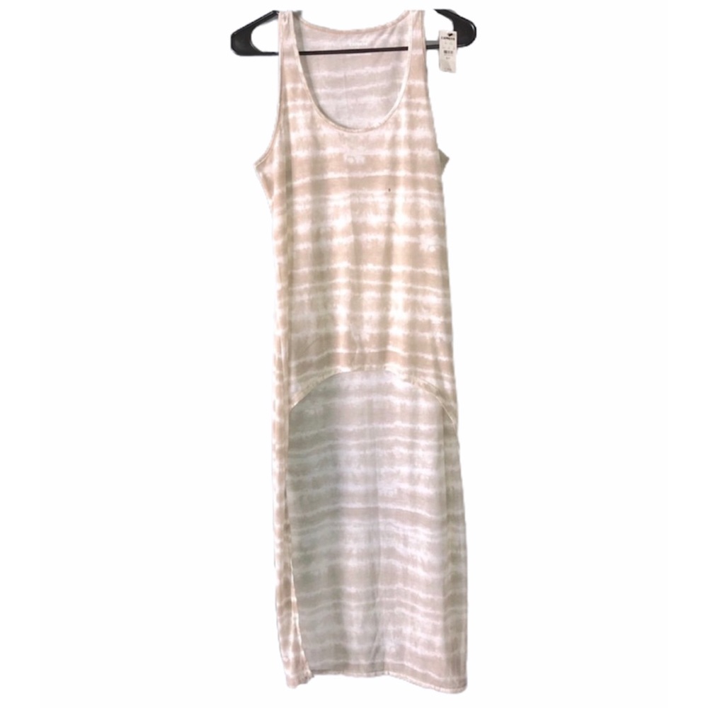 NWT Express hi-lo beige tie-dye tank